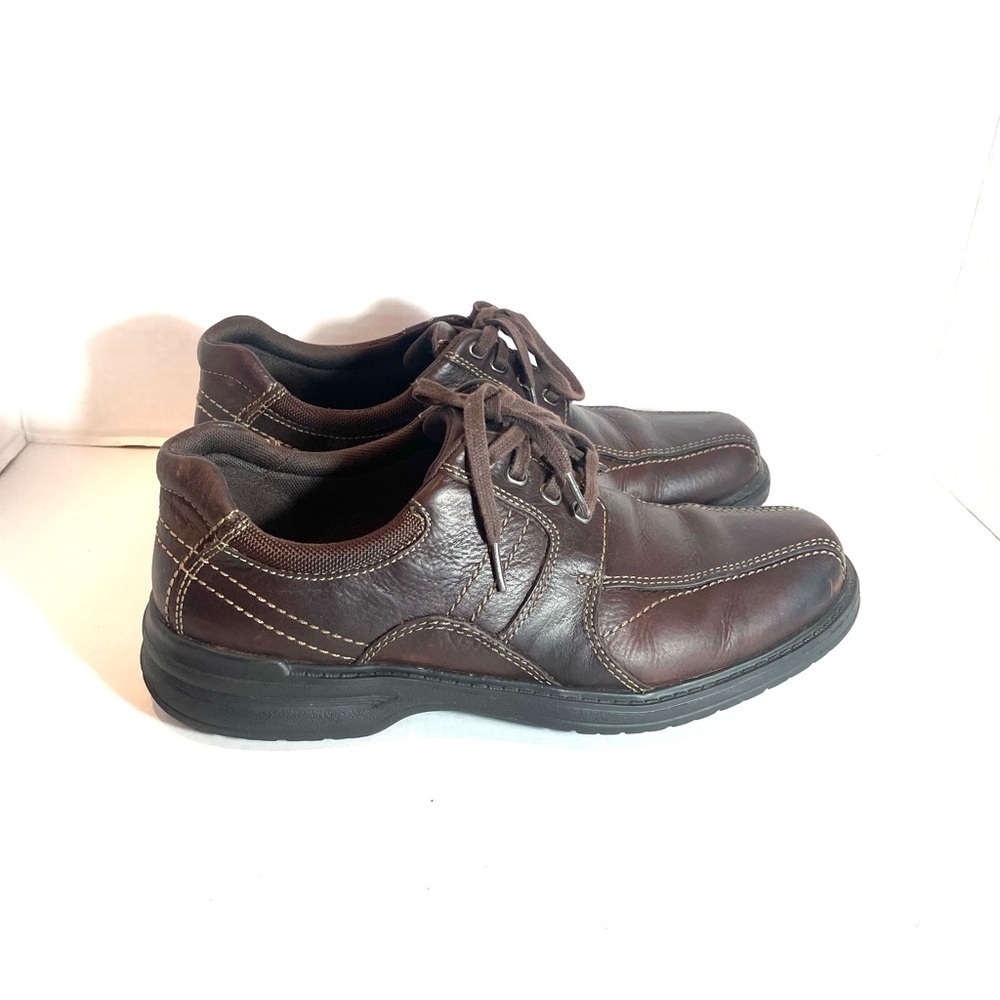 Clarks Sherwin Limit Men’s Brown Leather Oxford Shoes Size 11 M - Picture 5 of 12